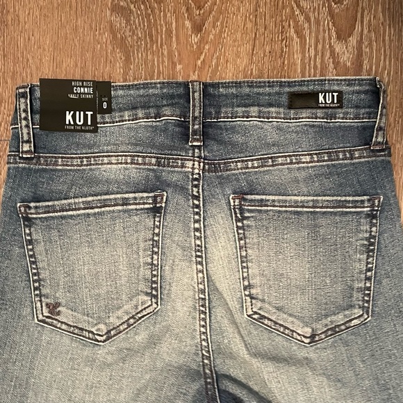 KUT from the Kloth Connie High-Rise Ankle Skinny Raw Hem size 0 jeans - Picture 10 of 14